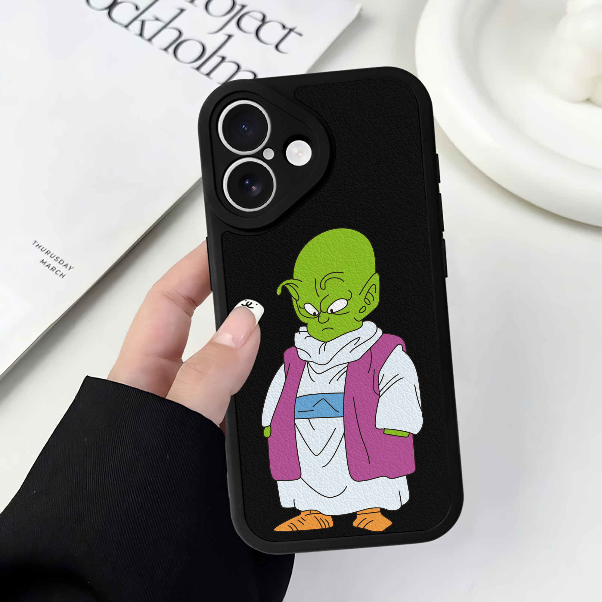 （画像用） ドラゴンボール ピッコロ DRAGON BALL Piccolo 【iPhone 16シリーズ対応】シリコンスマホケース（レザー調） 材質：シリコン